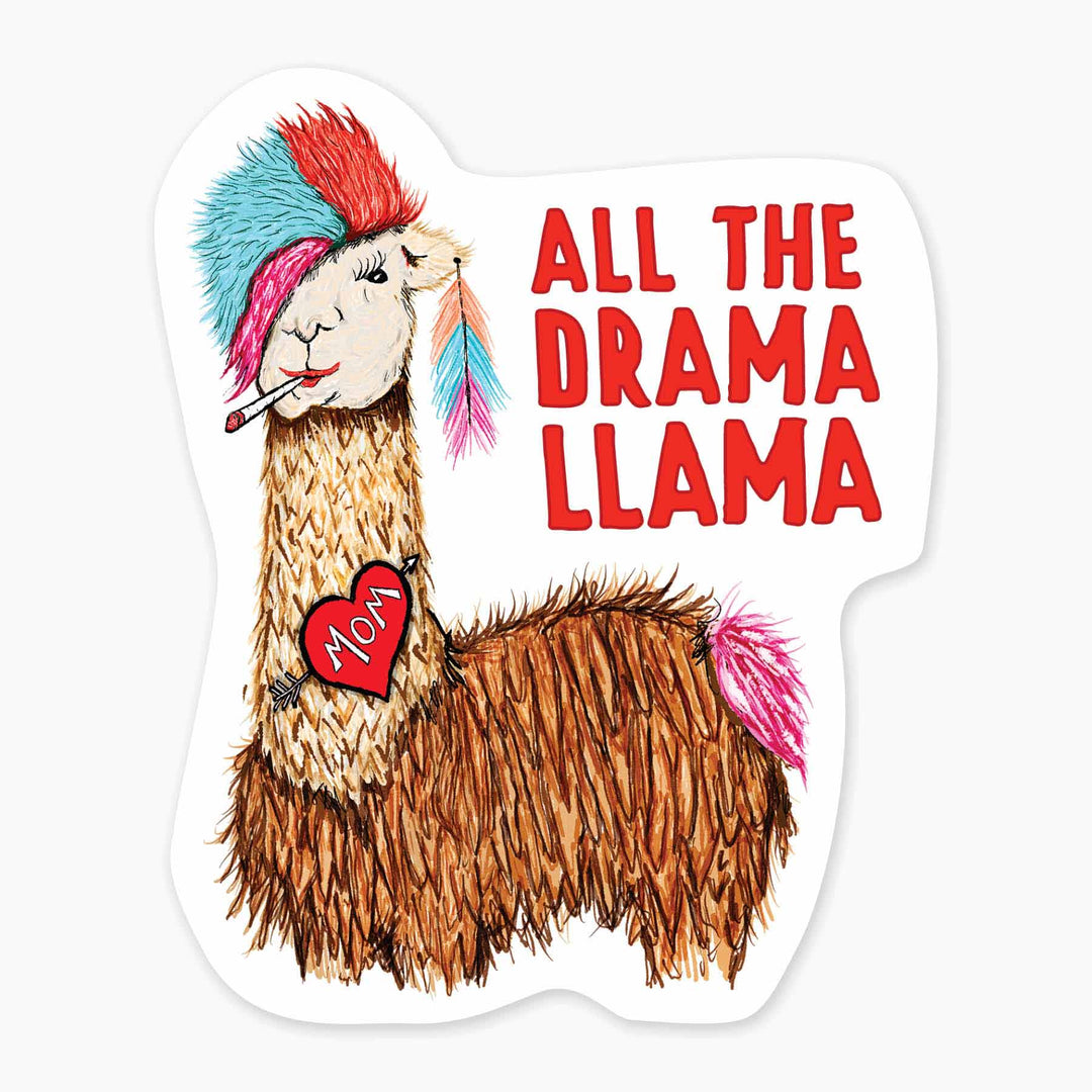Llama - 3" Art Sticker