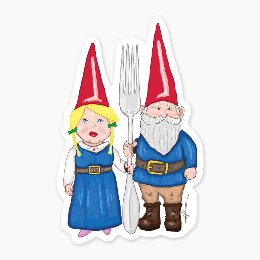 Gothic Gnomes - 3" Art Sticker