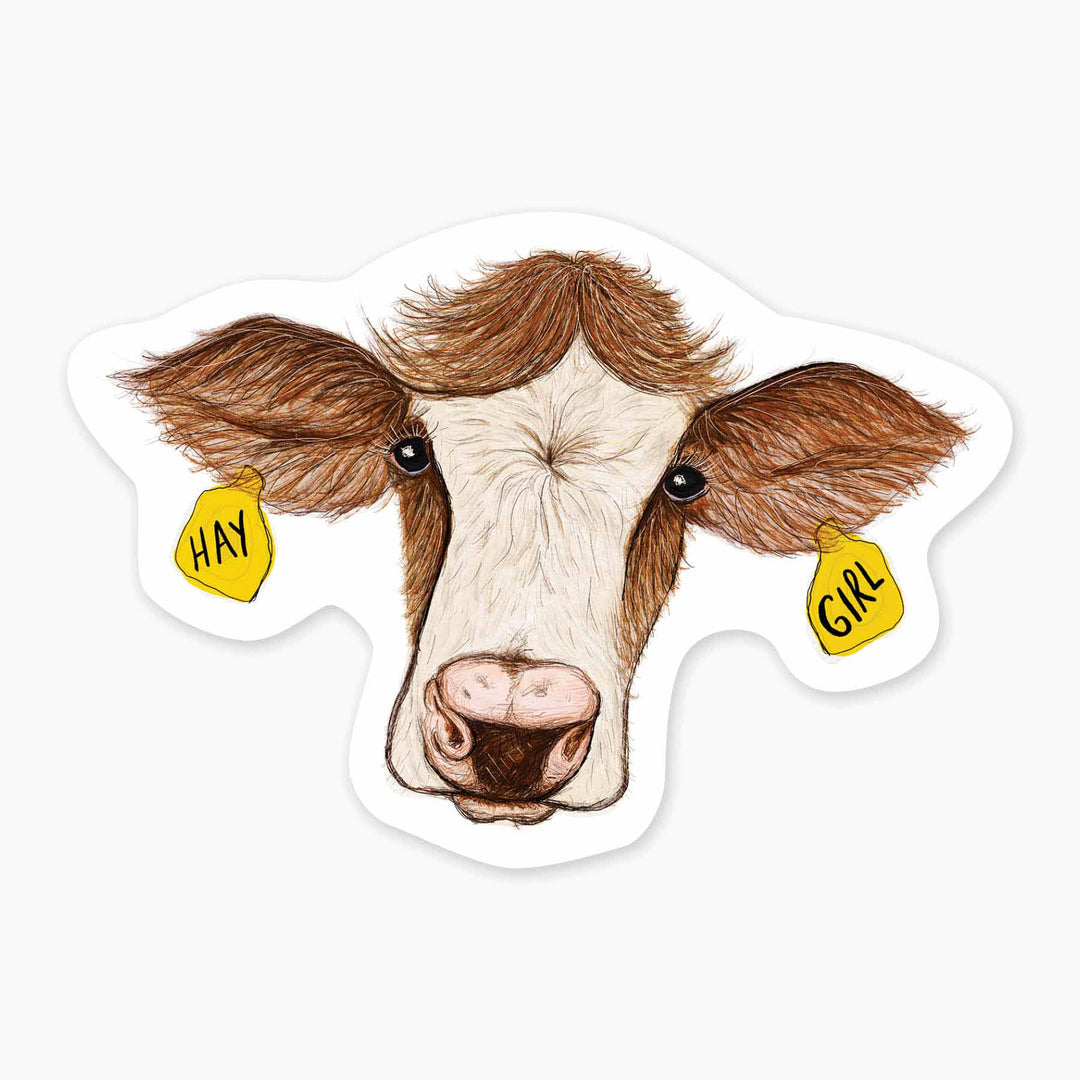 Hay Girl - 3" Art Sticker