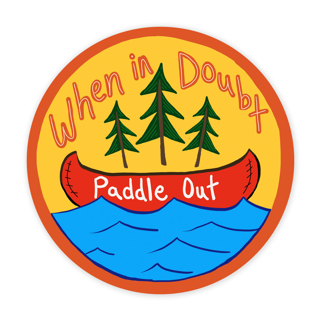 Paddle Out - 3" Art Sticker