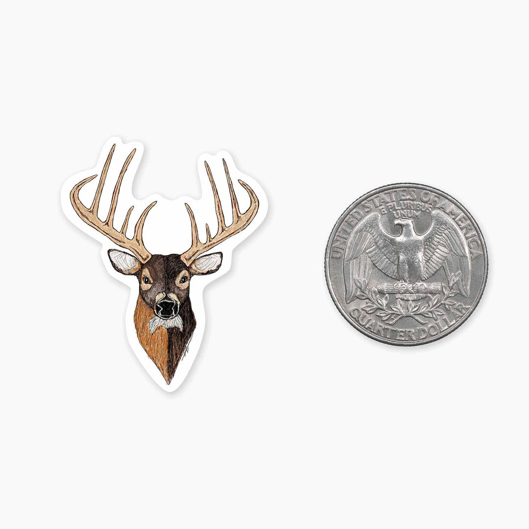 Deer Head - Mini Sticker