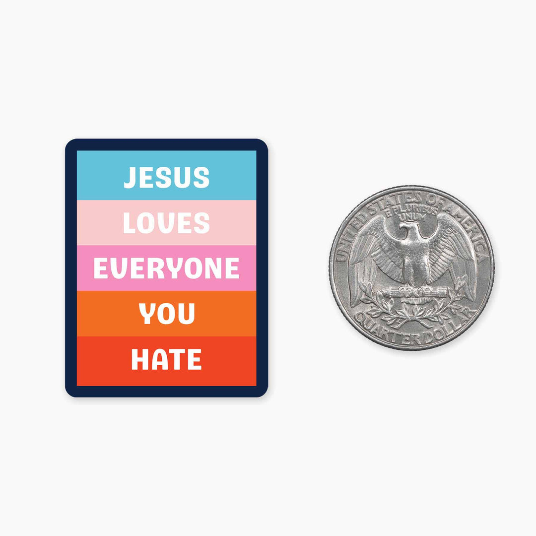 Jesus Loves - Mini Sticker