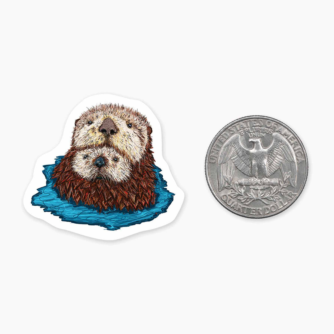 Sea Otter - Mini Sticker