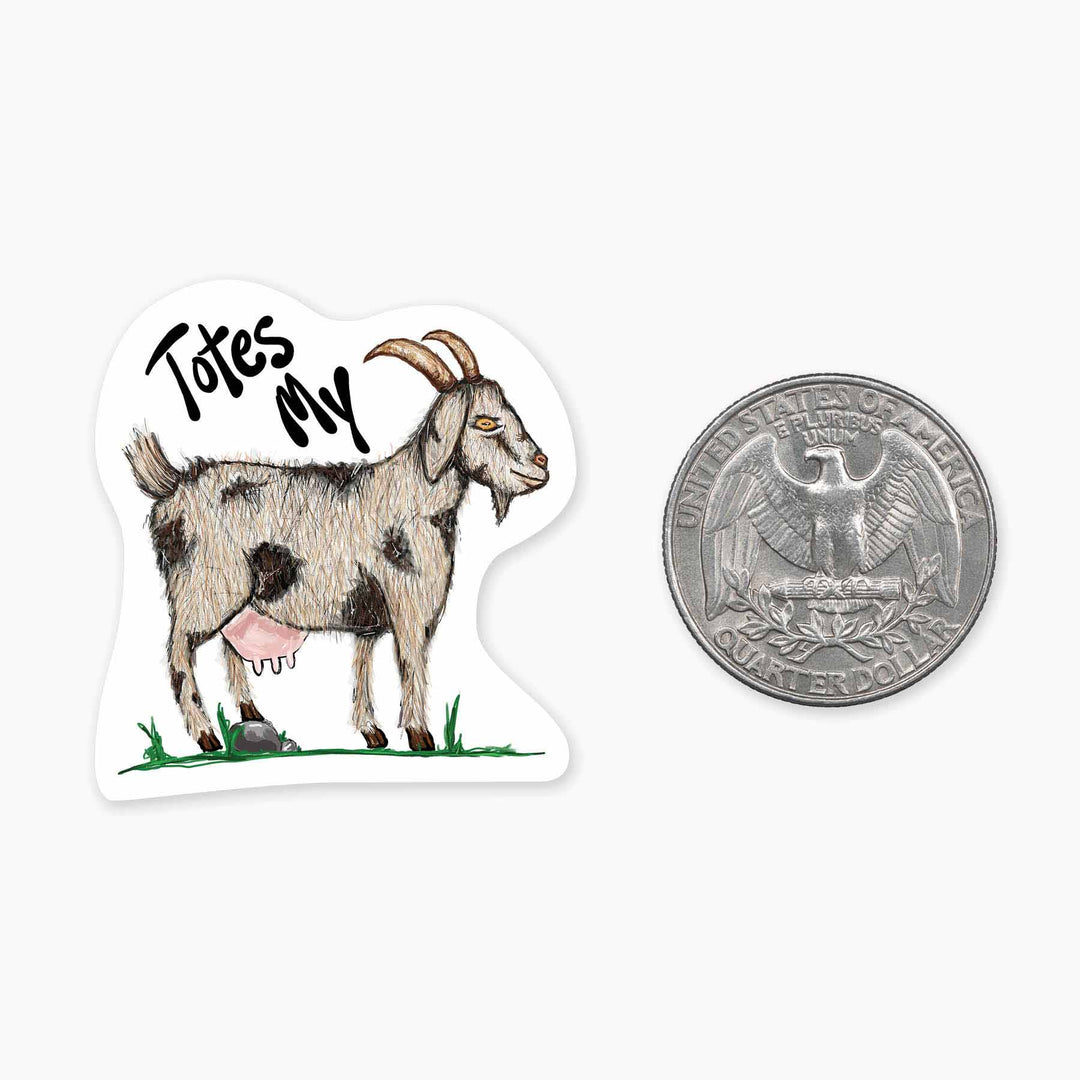 Totes My Goat - Mini Sticker
